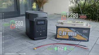 Expand EcoFlow with Power Queen 🔋 LiFePo4: Override 8A DC Charging Limit