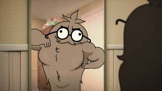 The Wonderfully Weird World of Gumball- Principal Brown Muscle Growth Slow Motion