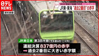 【決算】JR東とJR東海  過去２番目に大きい赤字額