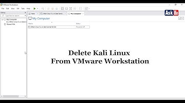 How to uninstall Kali Linux completely from VMware Workstation  ?