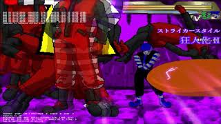 MUGEN: Oni-Donald Z-RR (1p) vs. P-Clown (phase 3, 10p) and Hastur (1p)