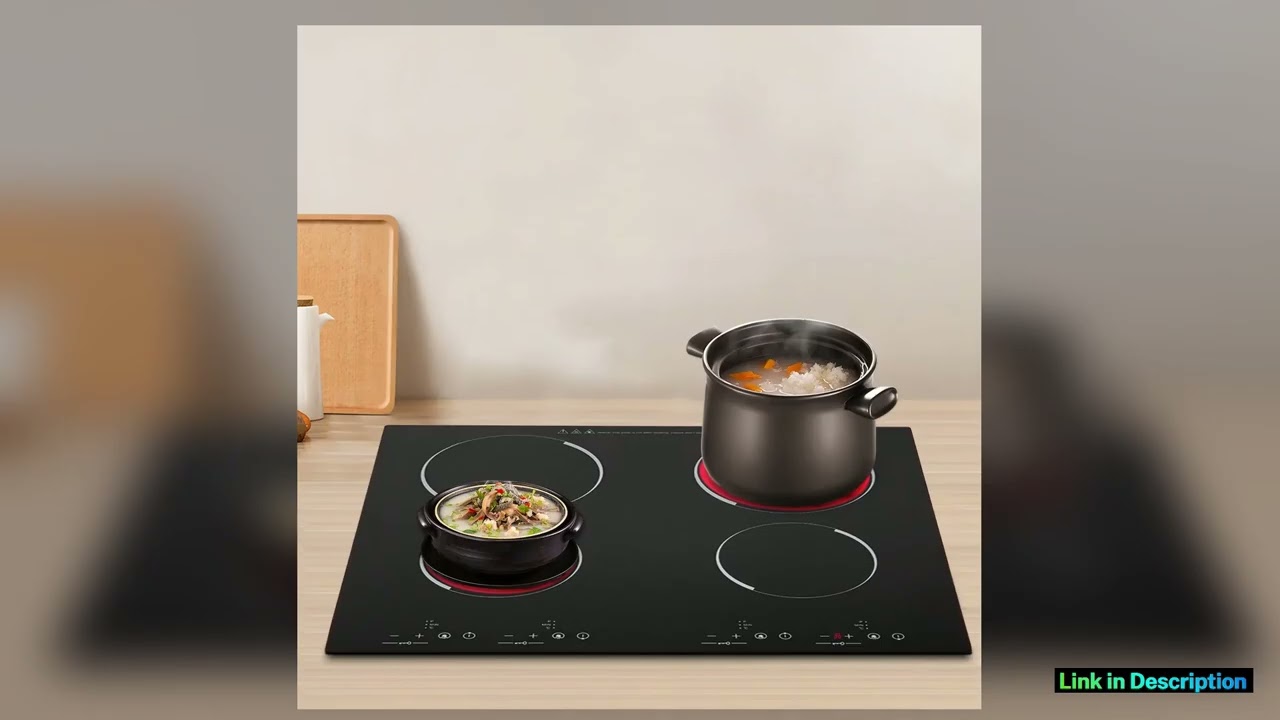 3000W 110V Electric Cooktop Builtin 4 Burners with Sensor Touch Control Original Edition