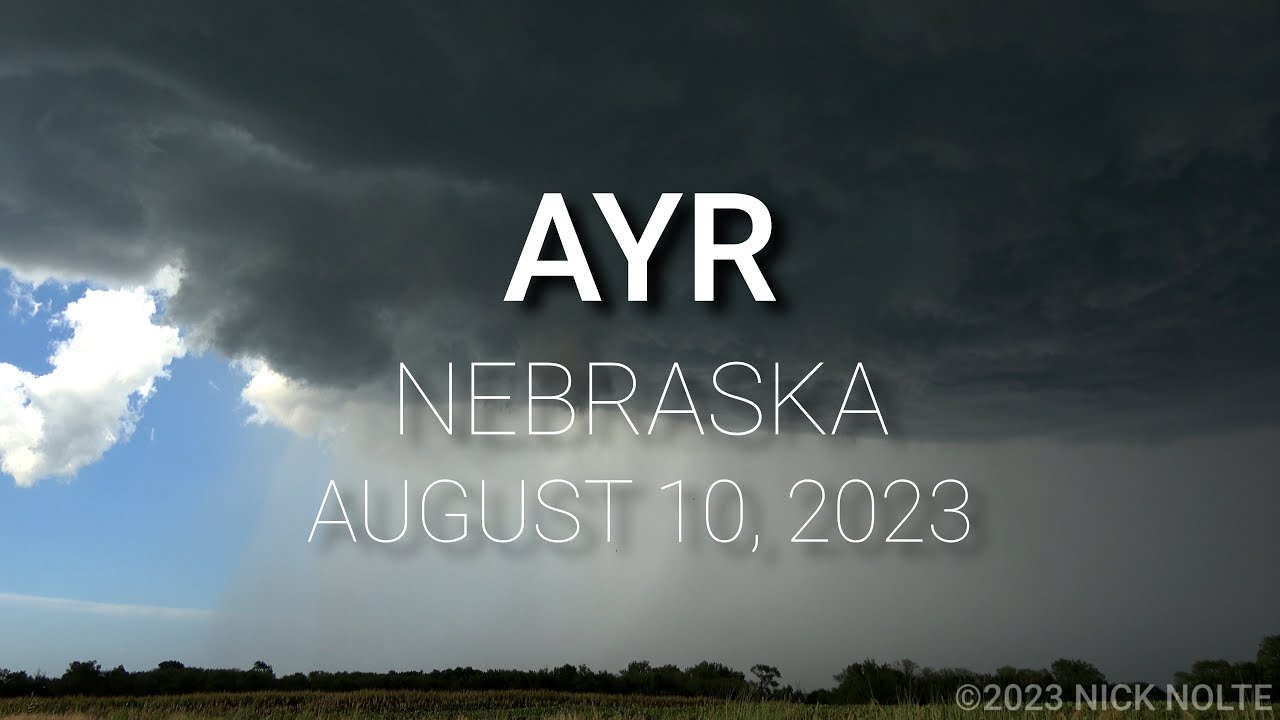 Funnel Cloud near Ayr, Nebraska August 10, 2023 YouTube