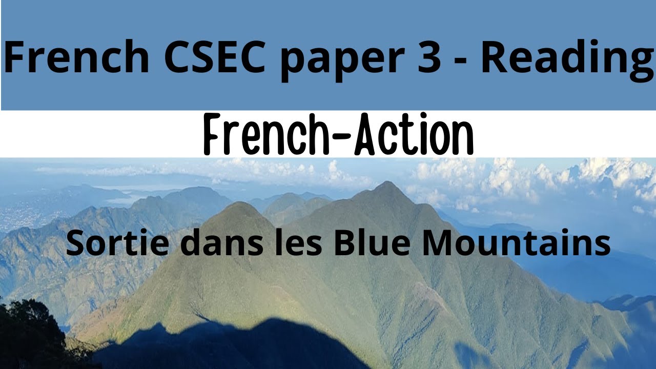 CSEC FRENCH READING PAPER 3 YouTube