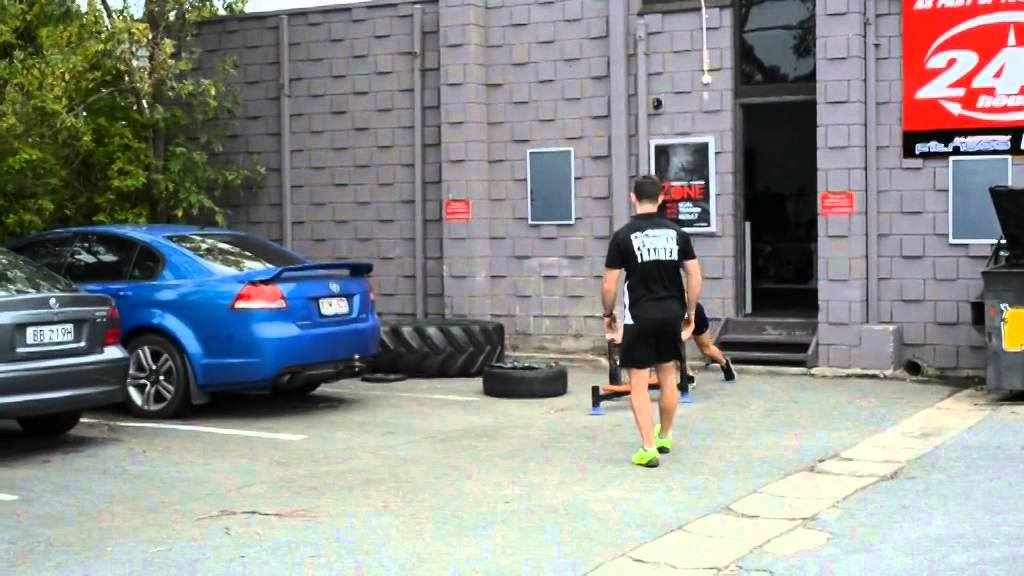 Personal Trainer Adelaide Hills Sled Pull Jack Zadow YouTube