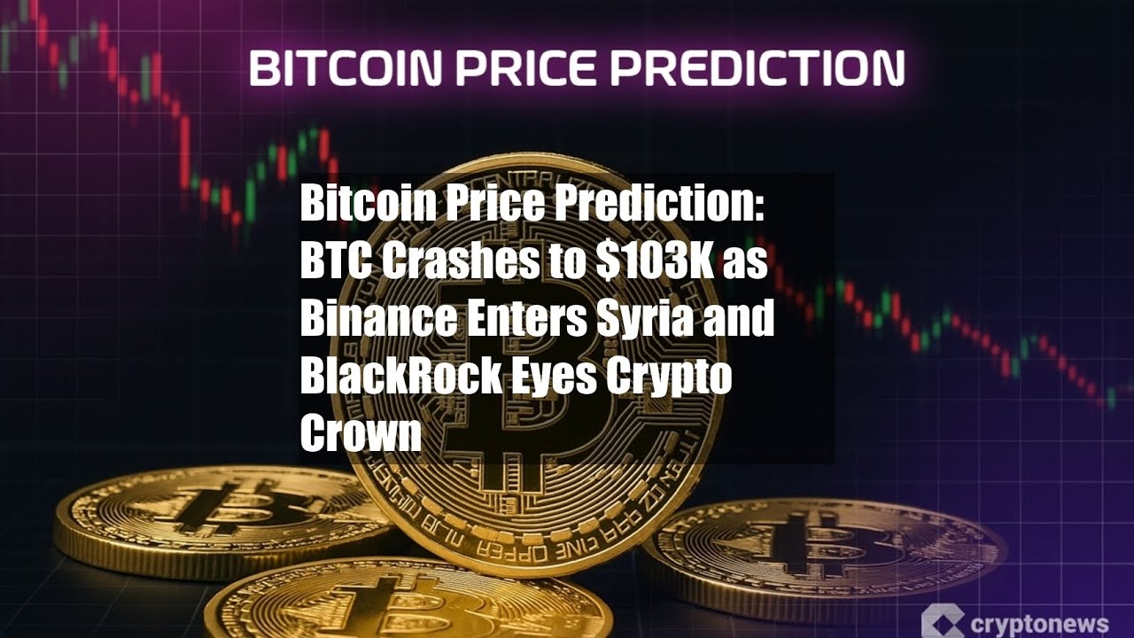 Bitcoin Price Prediction: BTC Crashes to $103K as Binance Enters - YouTube