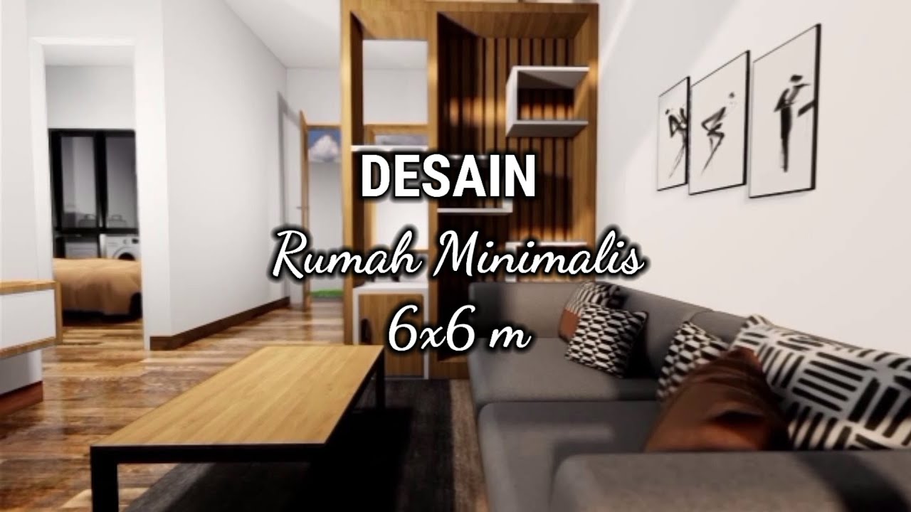  Desain  Rumah Minimalis Ukuran  6X6 meter  YouTube