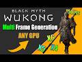 How to Enable Multi Frame Generation in Black Myth: Wukong (All GPUs Supported)