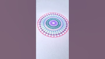How to Draw Amazing Spirograph Pattern #art #shortsvideo #shorts #asmr