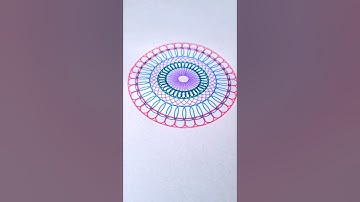 How to Draw Amazing Spirograph Pattern #art #shortsvideo #shorts #asmr