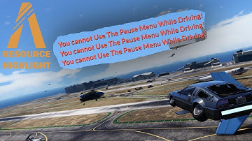 FiveM Resource Highlight - 4 - Disable Pause Menu While Driving
