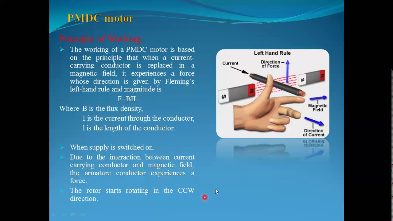 special Electrical Machines (PMDC motors) lecture 03