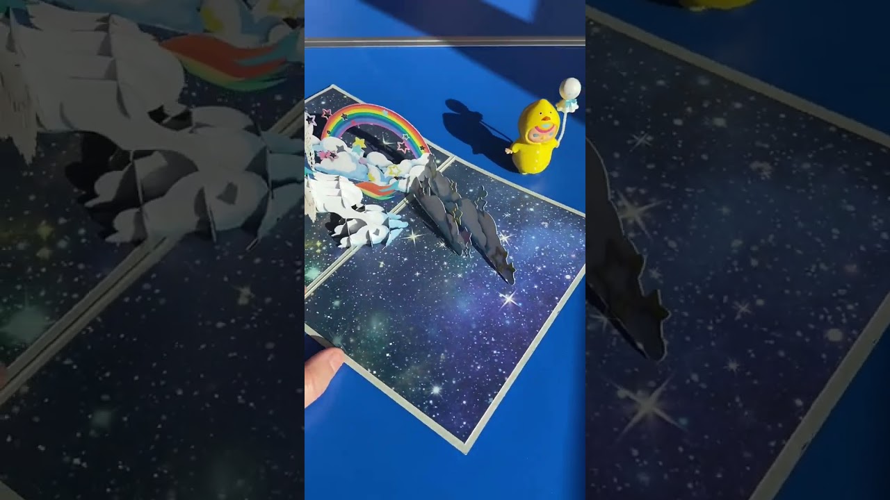 3d unicorn rainbow greeting card pop up cards for birthday Mother's day Father's day
