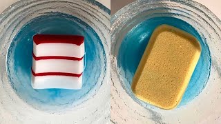 ASMR 💧 Wet sponge ripping and squeezing- magic eraser and big utility sponge 🧽 screenshot 3