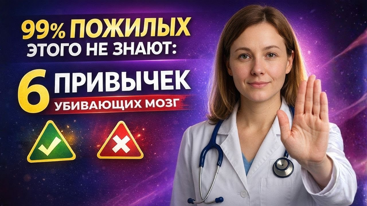 99% пожилых этого не знают: 6 привычек, убивающих мозг каждый день