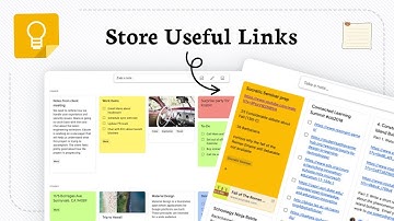 How to save links in Google Keep (Saved References)