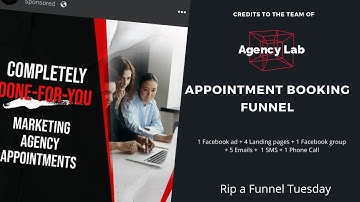 3 Step appointment booking funnel by Agencylab