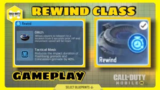 Rewind class explained and Gameplay | Call of Duty | COD Mobile | Season 4