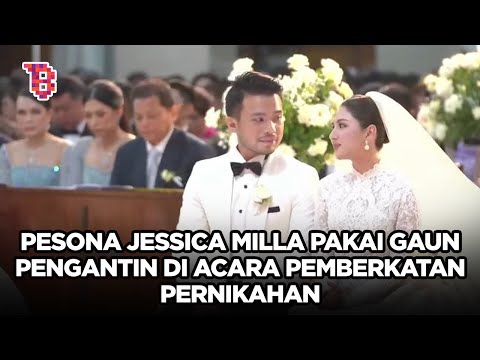 Pesona Jessica Mila di acara pemberkatan pernikahan, para bridesmaid kagum  | NEWSFLASH