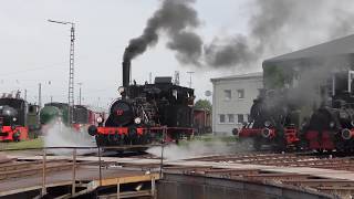 Kleine Dampflok Ganz Groß Luci Rangiert In Nördlingen 4K