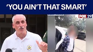 Sheriff FED UP with prank school threats vows to 'perp walk' parents and students