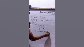 SEE Question|| function|| inverse of function