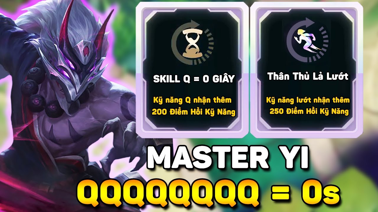 MASTER YI QQQQQQQ = 0s HỒI CHIÊU KHIẾN TEAM ĐỊCH BẤT LỰC PHÁT KHÓC KHI BỐC HƠI KHỎI COMBAT VÕ ĐÀI