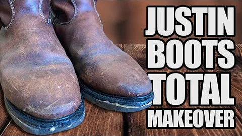 Justin Boots Restoration | Work Boots Get an Overh...