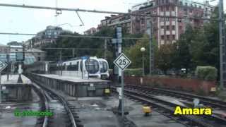 EN CABINA HENDAIA - AMARA. UT 900. EUSKOTREN.