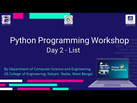 Day 2 of Python workshop by Department of Computer Science and ...