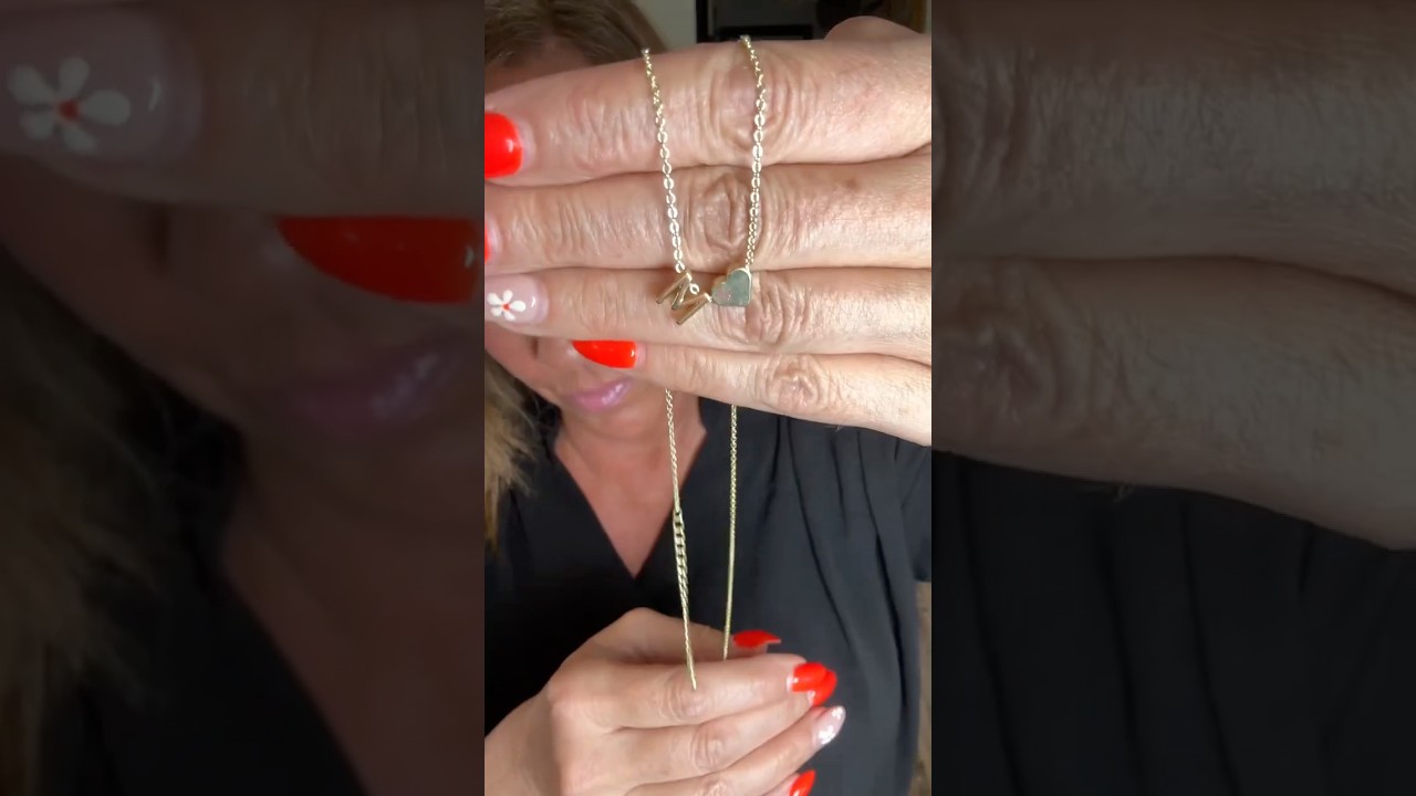 💖 14K Gold Initial Heart Necklace | Dainty & Meaningful Gift for Women & Girls ✨