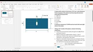 ANSYS 2D Plane Stress: Plate with Elliptical Hole Wealth