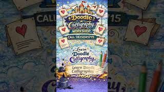 Transform your handwriting into creative doodle art ✨#calligraphy #art#handwriting#viral#doodleart