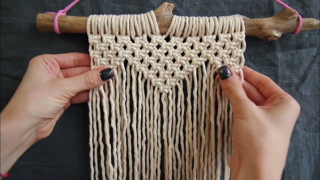 DIY Macrame Wall Hanging Heart / Tutorial Macrame fluffy Heart YouTube