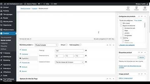 Créer un Produit Simple - Woocommerce