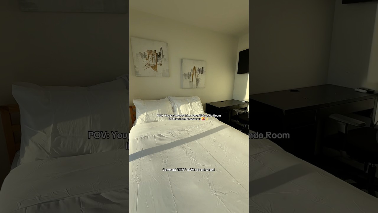 Furnished Room Rentals in beautiful Condos in Downtown Vancouver. 