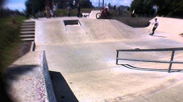 First boardslide up a rail