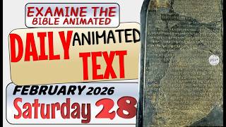 JW DAILY ANIMATED TEXT 🔵THE MOABITE STELE. ✅ EXAMINE THE BIBLE ANIMATED