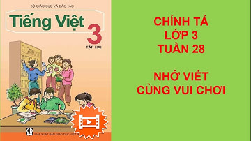 Chính tả Lớp 3- Tuần 28 -Nhớ viết Bài Cùng vui chơi