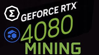 RTX 4080 Mining Hashrate - FLUX and ERGO