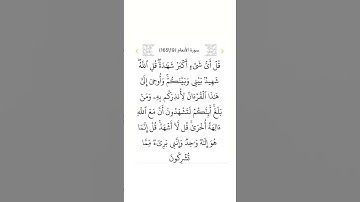 سورة الأنعام ١٩