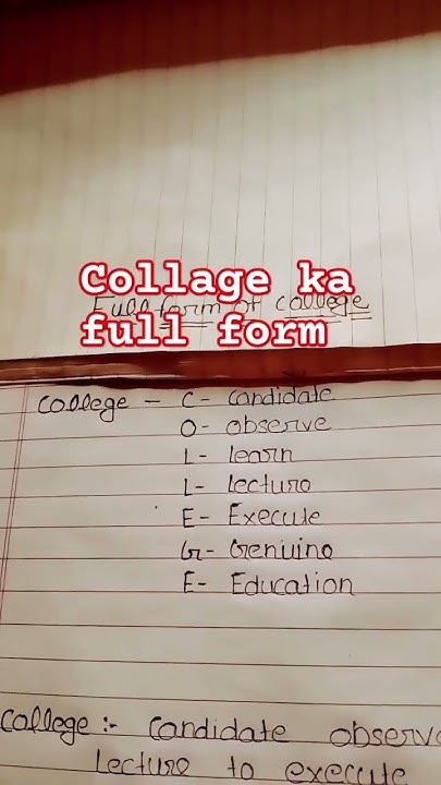 college-ka-full-form-gk-shorts-youtube
