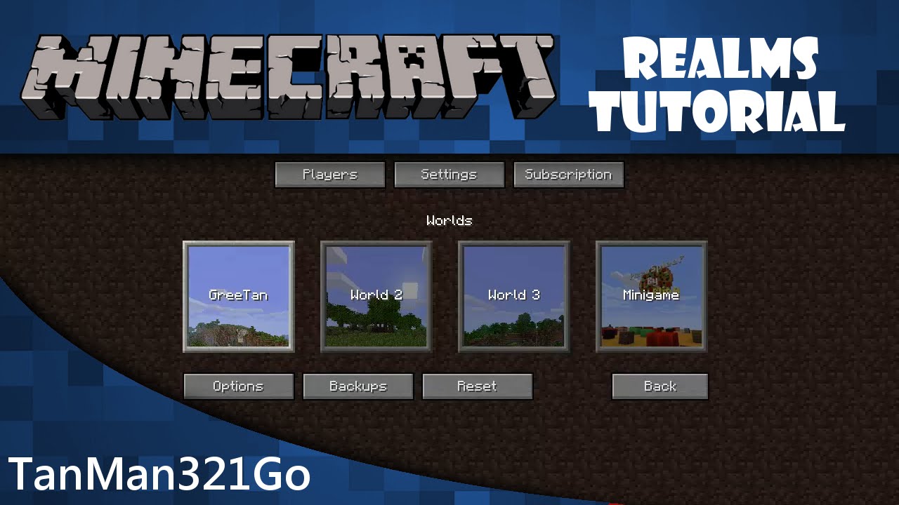 Minecraft Realms Tutorial Pc Edit World Settings Youtube
