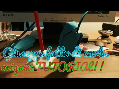 Origami Di Carta 1 Giuseppe Presepe Per Il Natale Youtube