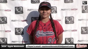 2024 Apple Maldonado Committed Weber State Catcher & 3rd Base Softball Skills Video - AASA Mortimer