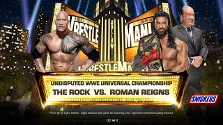 WWE 2K24 - "The Final Boss" The Rock vs Roman Reigns - Championship Match: WrestleMania 39