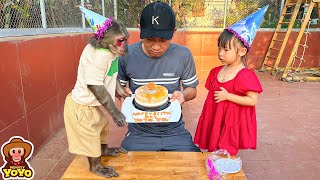 Dad and BeBe goat prepared a surprise birthday for YoYo JR