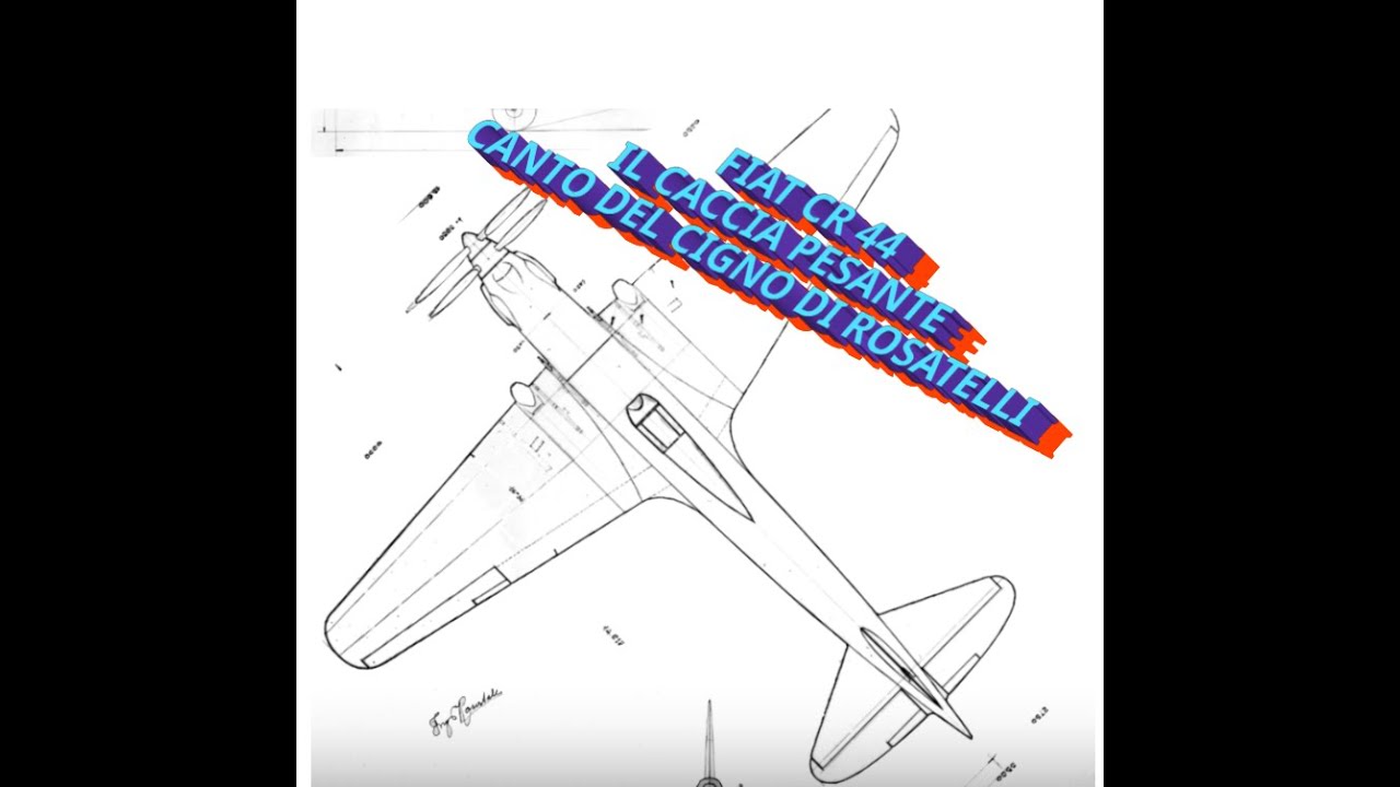 FIAT CR 44 IL CACCIA PESANTE BIMOTORE CANTO DEL CIGNO DI ROSATELLI