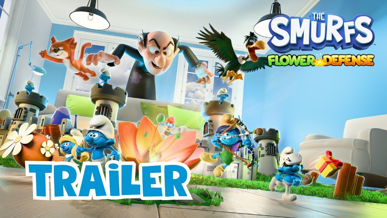 スマーフ”テーマの新作VR/MRゲーム「The Smurfs – Flower Defense」が