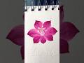 💖WOW🫶PINK flower 🌺 acrylic 🖌️🎨#shorts #viral #pink #flowers #acrylic #wow #art